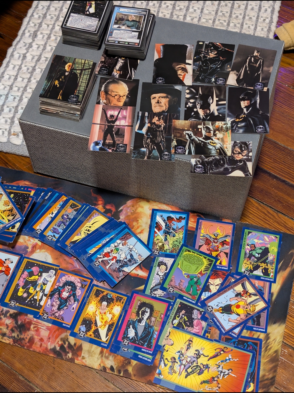 Vintage Batman Trading Card Lot - Blue and Black